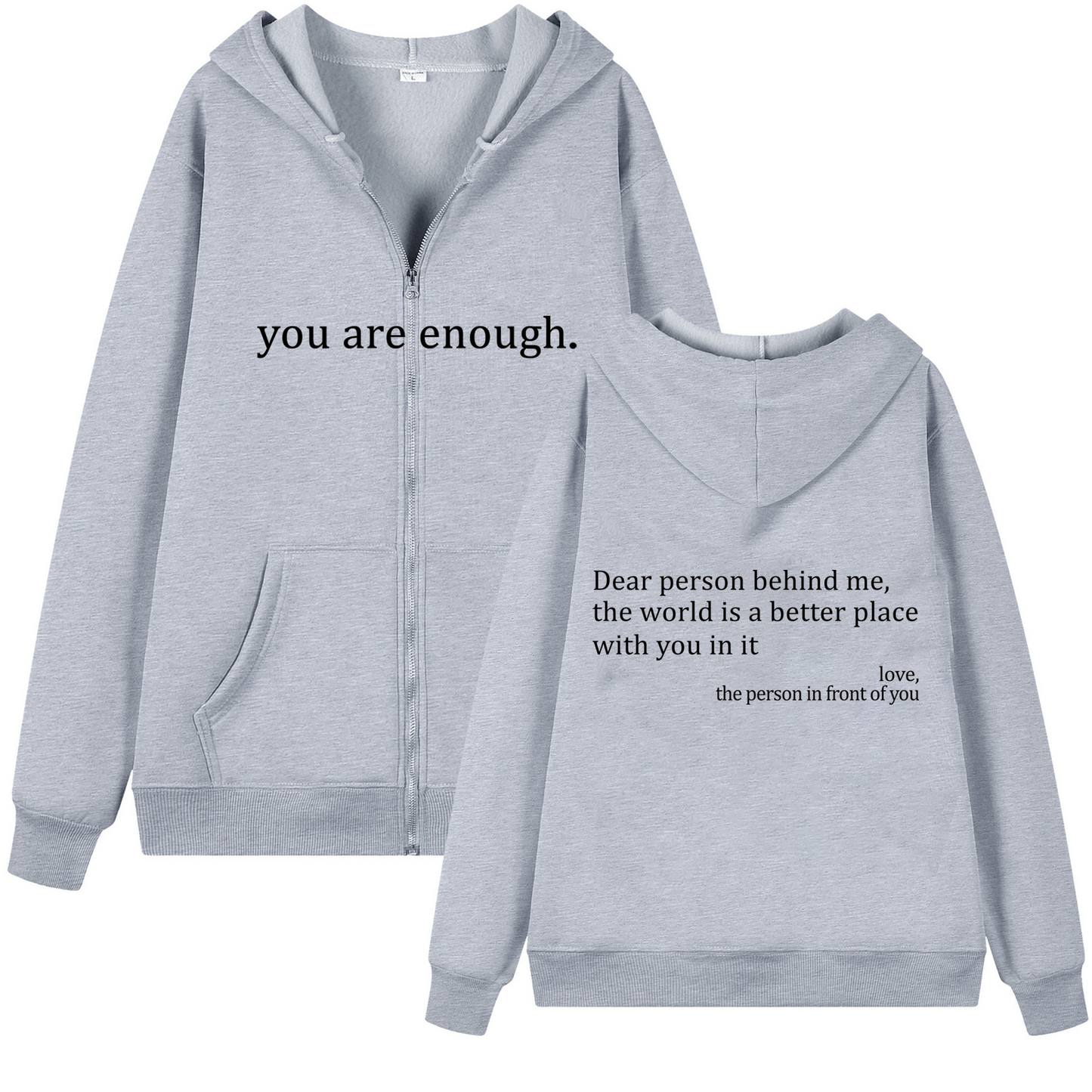 Dear Person Behind Me Zipper Hoodie™