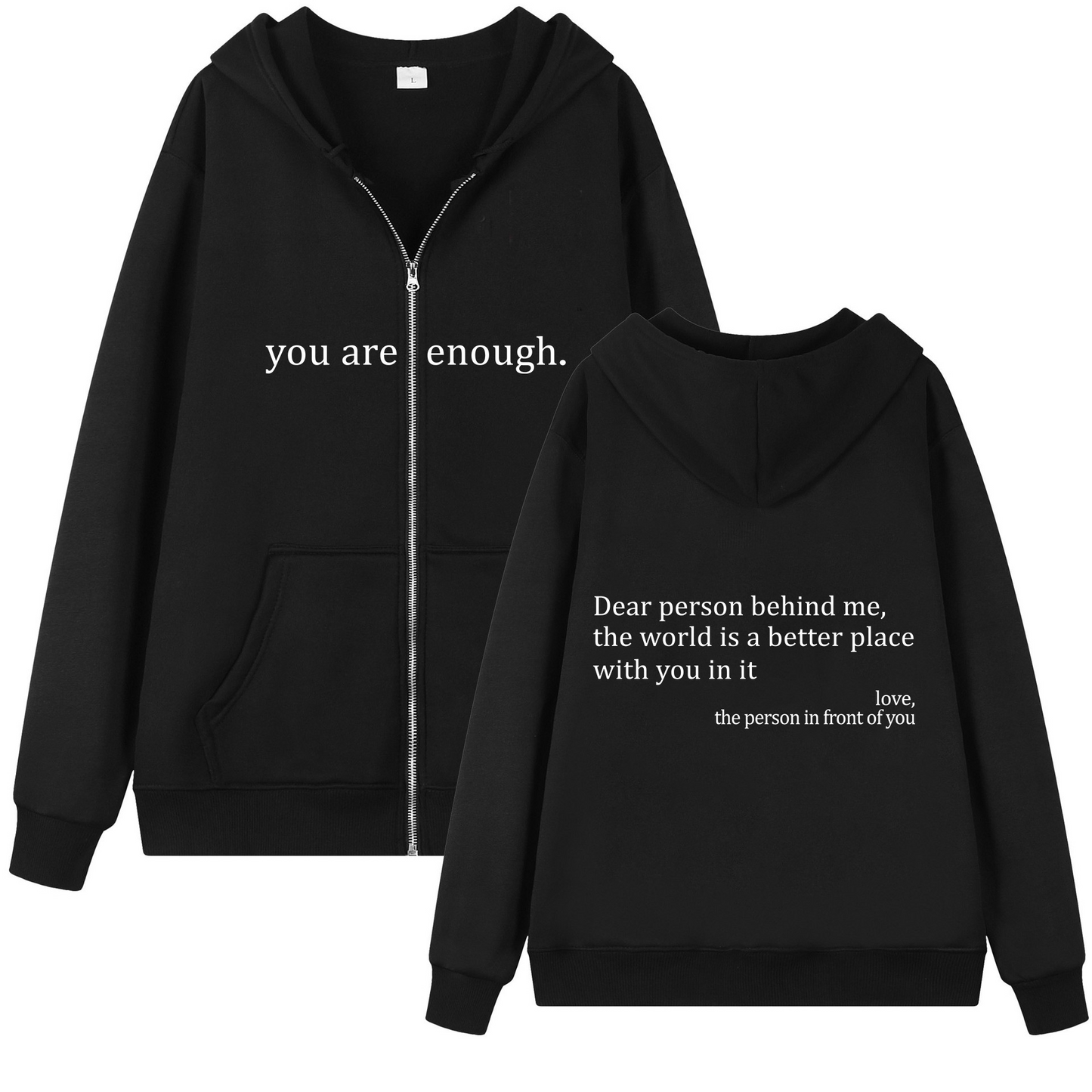 Dear Person Behind Me Zipper Hoodie™